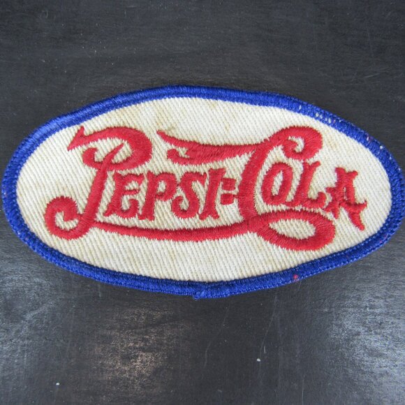Vintage 1040's Pepsi-Cola Double Dot Uniform Patch 4"X2" Rare - Picture 8 of 8